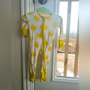 Little sleepies sunshine footie 0-3 mo in gently used condition